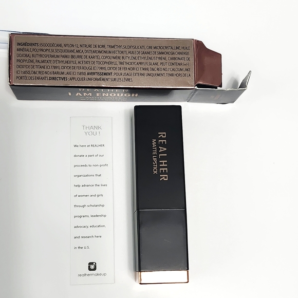 REALHER Dark Natural I'm Enough Lipstick NIB - Picture 5 of 7